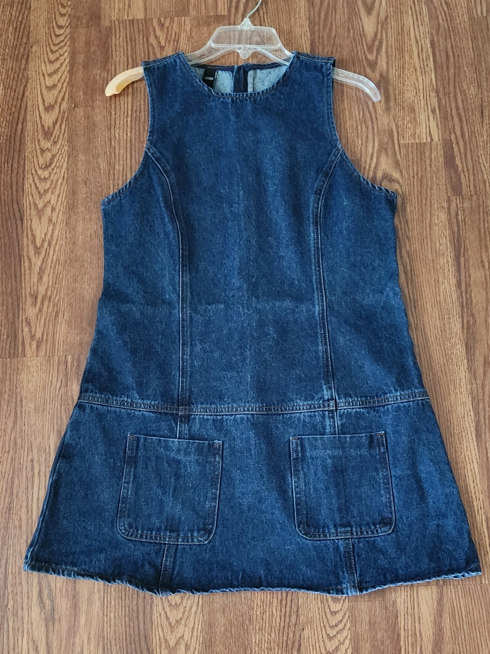 Cider Dark Blue Denim Mini Dress